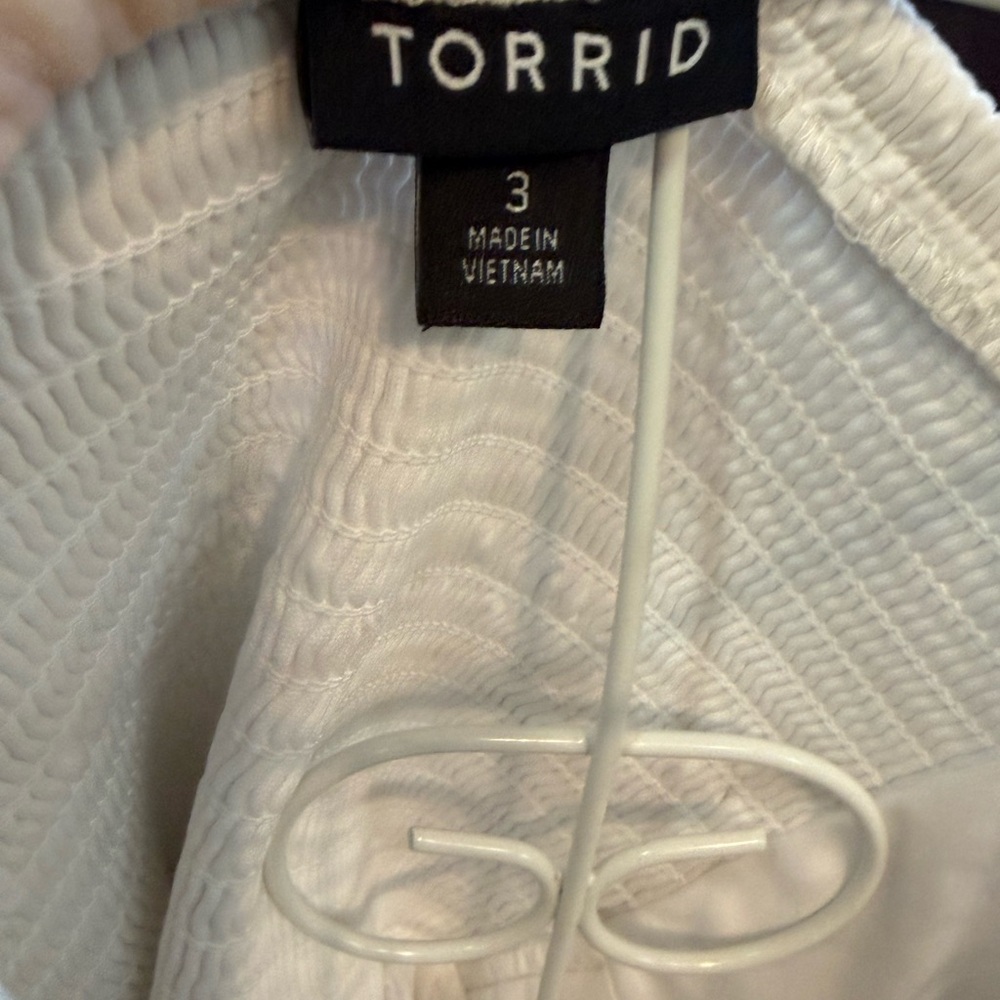 Torrid White Strapless Dress - Picture 3 of 3